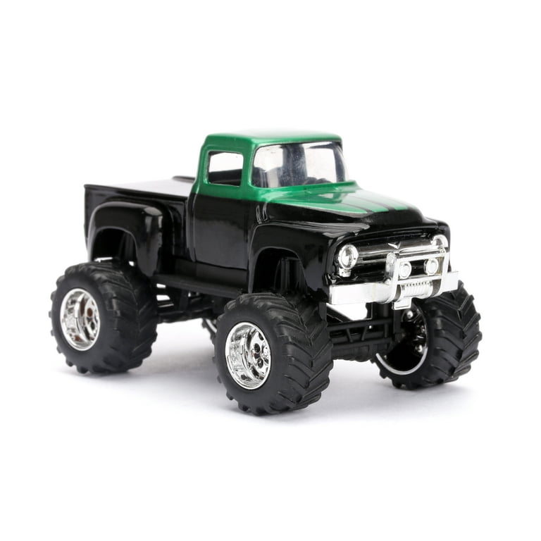 Just Trucks Ford 1956 F100 Pickup in Black and Green 1:64