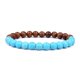 thumbnail image 1 of Pulsera de piedra volcánica para hombres, pulsera de cuentas de madera de Lava de 8mm, cadena para la muñeca de Buda tibetano, joyería para hombres y mujeres, pulseras nuevas de regalo, 1 of 4