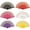 Gold trim, variant on Byfri 6 Pack Gold Trim Floral Folding Hand Fans Clacking Handheld Fans for Line Dancing Weddings 43x24cm