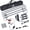 Black Shell, White Light, variant on 12V LED Light Bar Kit, 4 Bars White & 4 Bars Amber Adjustable Brightness Camping Lights - Waterproof IP67, Magnetic & Velcro Mount, Portable Lighting for Tent (Sliver)