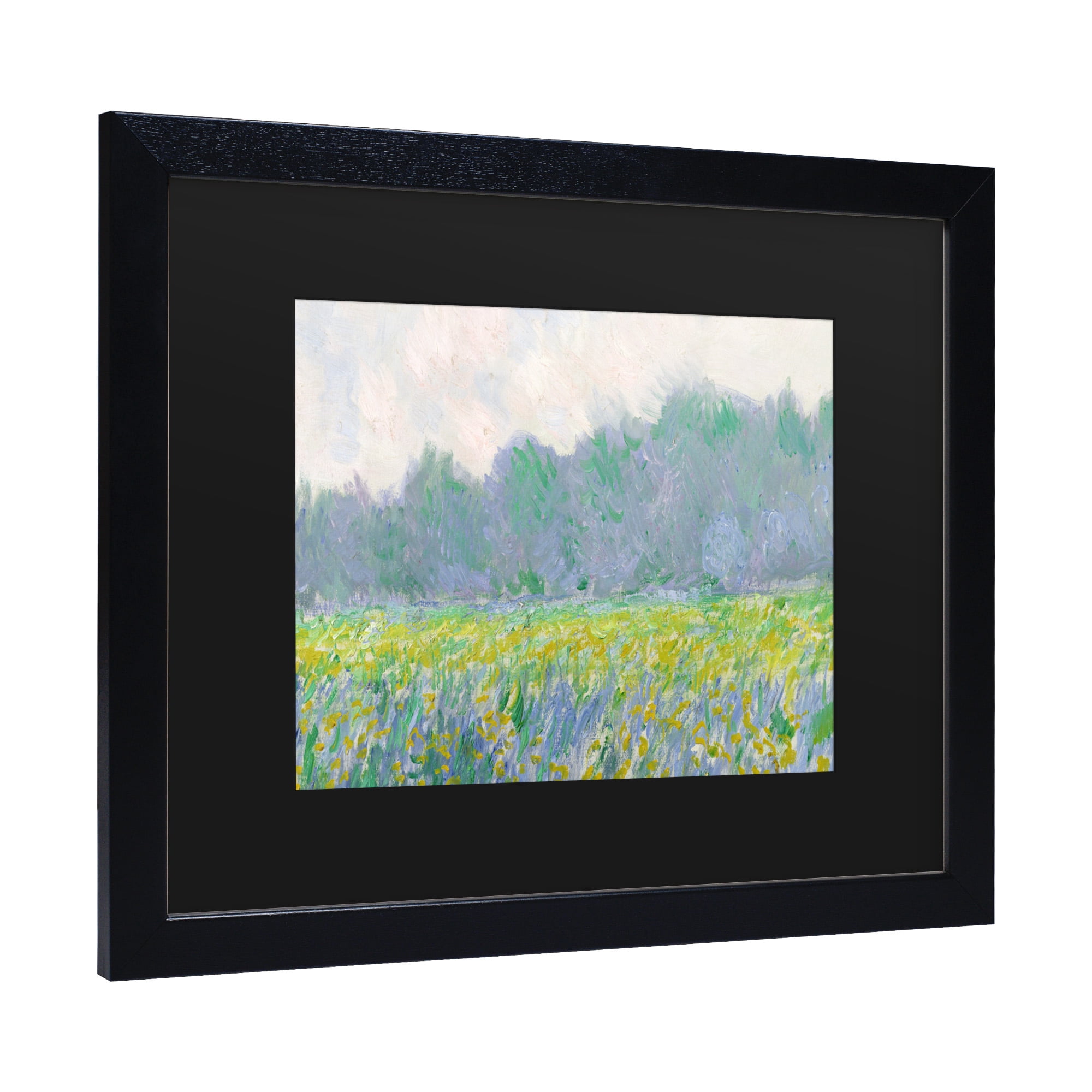 Trademark Fine Art 'Field of Yellow Irises at Giverny' Canvas Art by Claude Monet