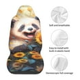thumbnail image 5 of Yiaed Elegant Cute Panda Sunflower Print Car Seat Covers,Universal Auto Seats Protector Fits for Car,SUV Sedan,Truck,Automotive Seat Covers & Accessories(Two packs), 5 of 7