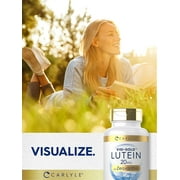 Lutein 20mg and Zeaxanthin | 300 Softgels | for Men and Women | by Carlyle