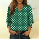thumbnail image 1 of TaTaai Women's Fashion Spring And Summer Button Up Cardigan 3/4 Quarter Sleeve Jacket V-neck Top/shirt Gift, 1 of 6