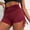 Red, variant on Hrsba Booty Shorts for Women Comfortable Drawstring High Waisted Yoga Sports Shorts Summer Casual Workout Bottoms
