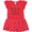 Red with Polka Dot, variant on Inktastic Grammy's Girl Daisies Gift Baby Girl Dress