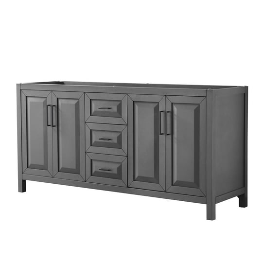 Wyndham Collection Wcv252572dcxsxxmxx Daria 71" Double Free Standing Vanity Cabinet Only -