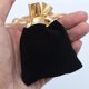 thumbnail image 3 of 10 bolsas con cordón para guardar joyas, organizador de tela, bolsas de regalo pequeñas (negras), 3 of 5