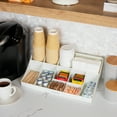 thumbnail image 6 of Mind Reader Cup and Condiment Station, Countertop Organizer, Coffee Bar, Kitchen, Stirrers, White, 6 of 8