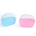 thumbnail image 3 of Greeniant Reemplazo de jaula portátil para ratón, transpirable, reutilizable, manija de elevación de Color sólido, accesorios para transporte Aseo de mascotas Rosa, 3 of 6