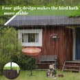 thumbnail image 6 of PRETXORVE Bird Feeder, Metal Iron Hummingbird Feeder Garden Patio Bird Tableware and Birdbath Outdoor Decorative Crafts, 6 of 8