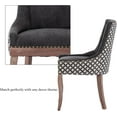 thumbnail image 6 of KISRAIS Dining Chairs Set of 2, Upholstered Side Chairs Farmhouse Solid Wood Kitchen Dining Room Chairs with Nailheads Legs, 6 of 12