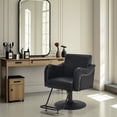 thumbnail image 2 of BarberPub Black Salon Chair for Hair Stylist, Hydraulic Barber Chair for SPA&Home Salon, Barbershop, 2 of 9
