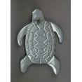 thumbnail image 3 of Zeckos Galvanized Zinc Finish Metal Sea Turtle Wall Hanging with Painted Shell - Green, 3 of 3