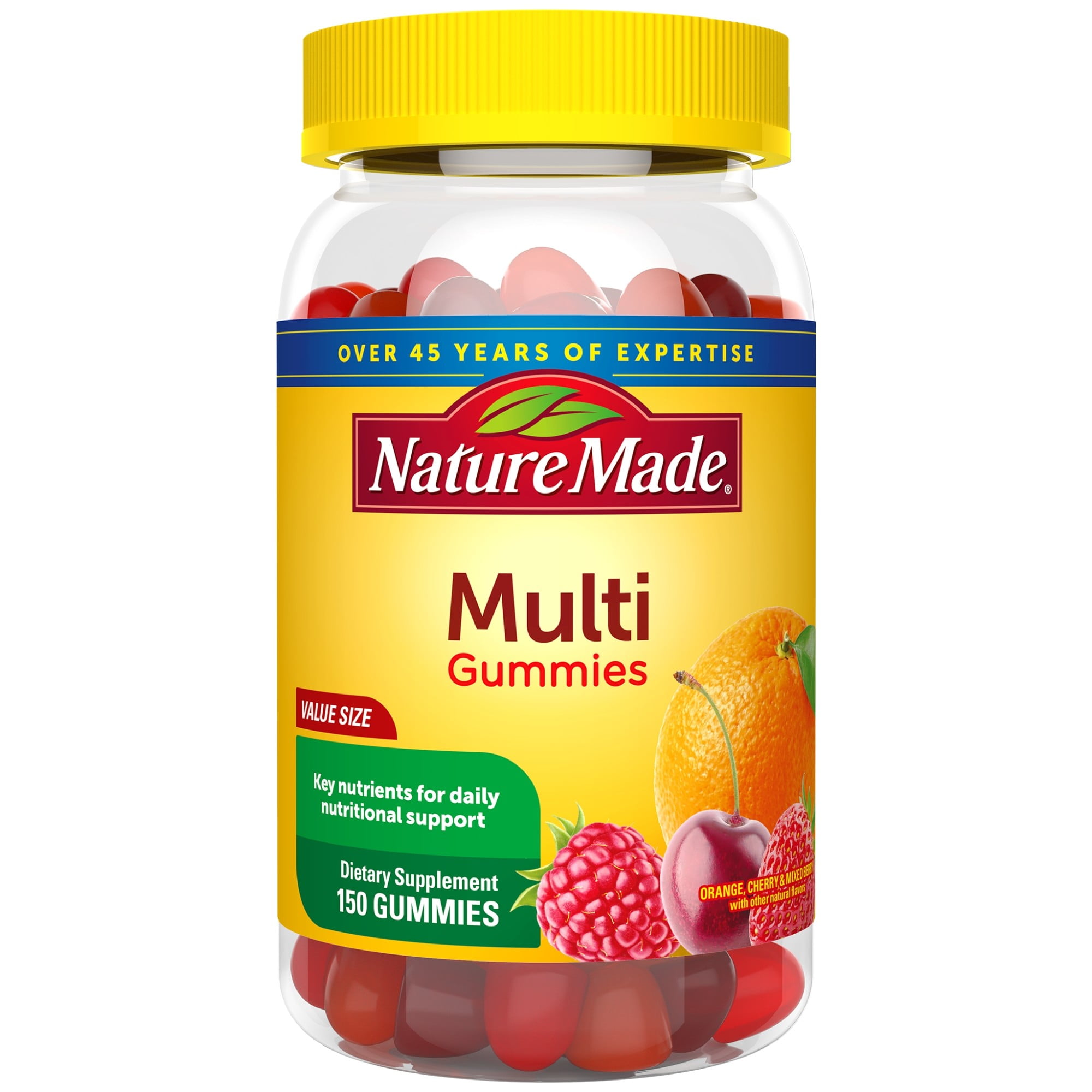 Nature Made Multivitamin Gummies, 150 Count Value Size for Daily ...
