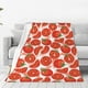thumbnail image 1 of Balery Tomatoes Manta de Felpa Suave y Acogedora – Cobija de Franela Aterciopelada para Cama, Lavable y Cálida para Sofá, Mascotas, Transpirable-50"x40", 1 of 7