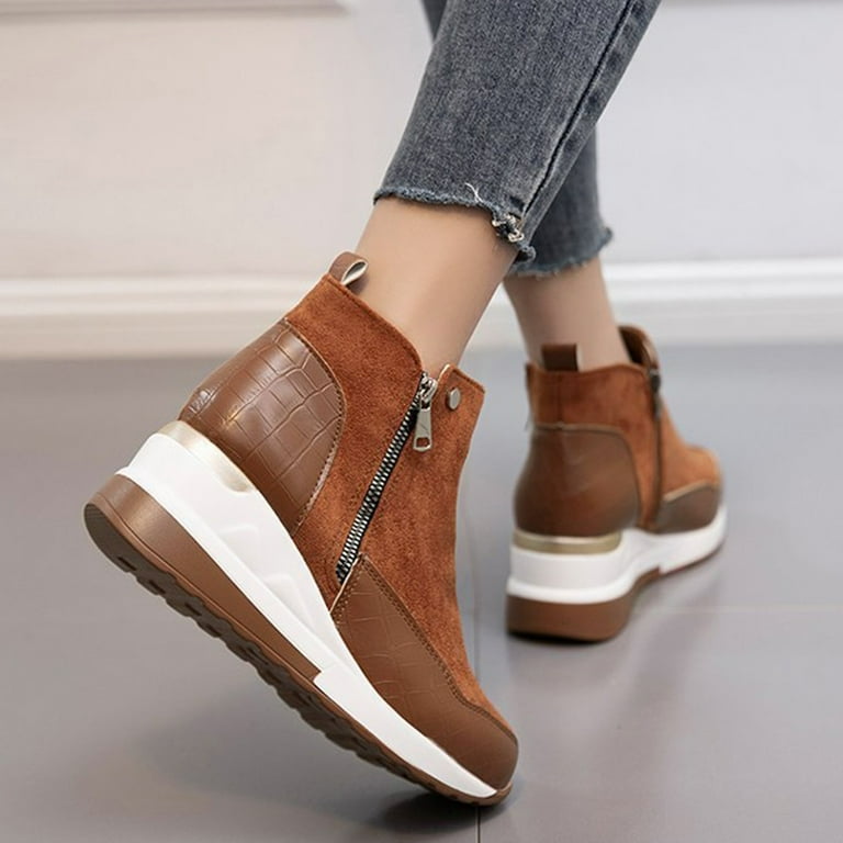 Tie wedge booties top