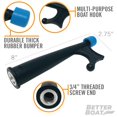 thumbnail image 3 of Boat Hooks for Docking Telescoping Boat Hook Pole Push Pole for Boat Docking Stick Boat Hook Adapters Screw End 3/4" Thread Boating Accessories Marine Push Dock Stick Pontoon (Hook & Pole), 3 of 4