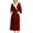 Red, variant on Defitshape Women's Fuzzy Fleece Robe Calf Length Kimono Long Bathrobe Cold Weather Bathrobes Plush Warm Winter Billowy Pocket Baggy Nightwear Cream Large