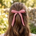 thumbnail image 3 of 10 Yards x 0.4" Plaid Ribbon Ribbon Gift Wrapping Ribbon for Thanksgiving Bow Wreath Craft, Polyester Buffalo Checker Plaid Ribbon for Birthday Wedding Party Decoration Picnic Supplies, 3 of 4