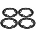 thumbnail image 1 of Replacement Wheel Beadlock Rings, 4pcs Cool Appearance Wheel Outer Beadlock Ring  For 1/10 RC Cars Black, 1 of 8