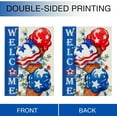 thumbnail image 3 of Bandera patriótica de jardín de doble cara con diseño de helado, ideal para el 4 de julio. Estrellas de EE. UU., decoración pequeña para exteriores, hojas de eucalipto, decoración de verano americana, 3 of 7