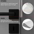 thumbnail image 5 of 2Pcs×119" Wedge Weather Stripping Door Seal Strip for Door Frame & Window,Self Adhesive Window Insulation Draft Stopper Seal for Winter,Gray Foam Door Gap Filler for Soundproofing Light Blocker, 5 of 9