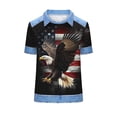 thumbnail image 6 of SCSAlgin American Flag T Shirt Women Fourth July Shirts America Flag 250th Birthday Crew Neck Tee Tops, 6 of 6