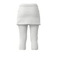 thumbnail image 6 of QIJUNTUO ​Women's High Performance Athletic Skirts With Attached Biker Shorts Quick Dry Gym Skort For Tennis Golf Fitness Training​ White, 6 of 8