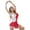 Red-A, variant on YiZYiF Womens Long Sleeve Skirted Ballet Dance Gymnastic Leotard Shiny Figure Skating Dress