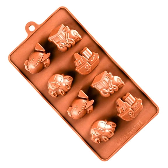 HONITANO 1 Piece Car Shaped Baking Silicone Small Cake Temperature Diy Projects 8 Cavities