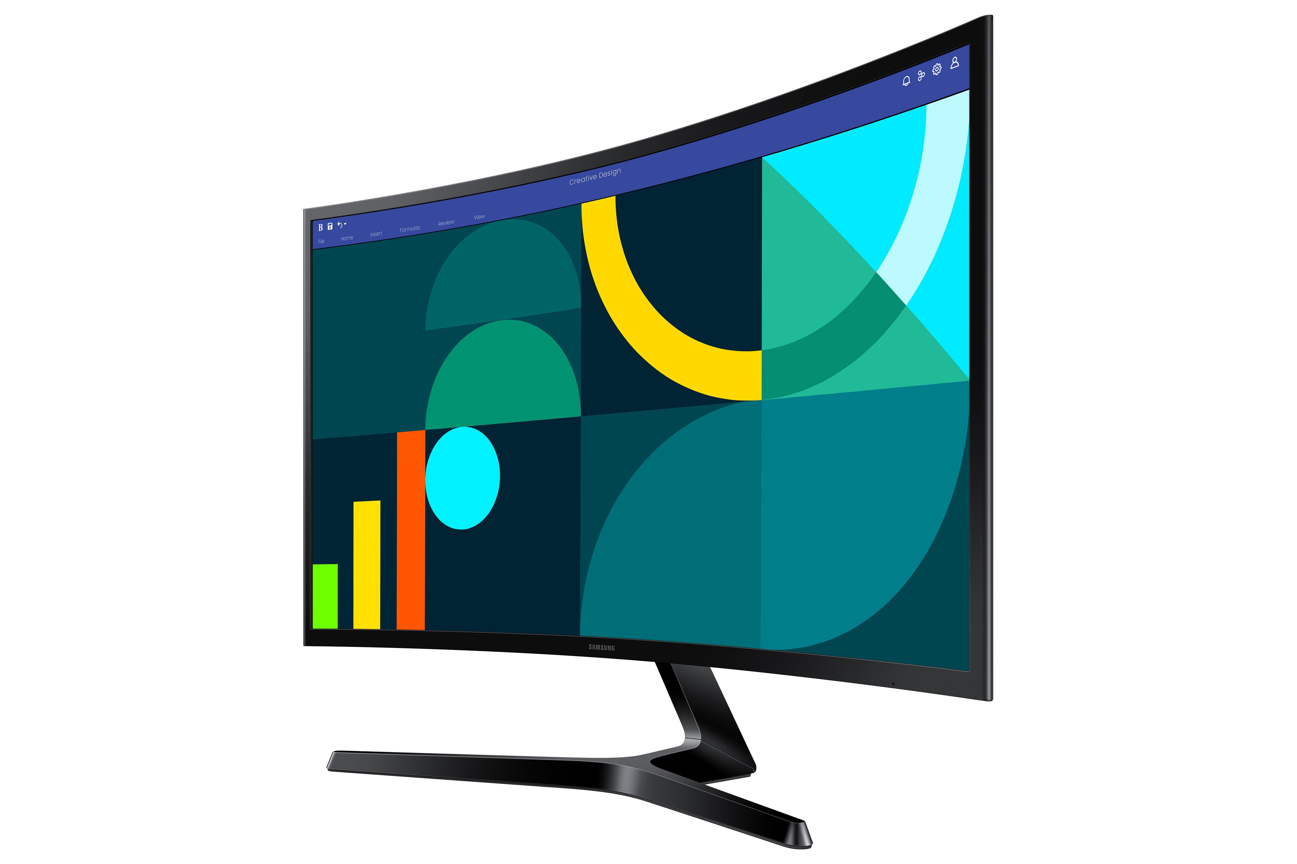 Samsung 27" Essential S3 Curved Monitor 100Hz photo 2