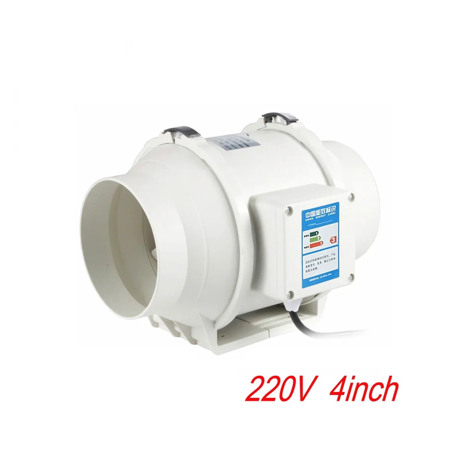 4/5/6 Inch Exhaust Fan Home Silent Inline Pipe Duct Fan Bathroom Extractor Ventilation Kitchen Toilet Wall Air Cleaning ,Energy-Efficient