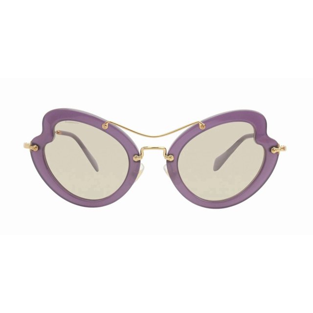 New - Miu Miu Butterfly Scenique Sunglasses SMU11R - Translucent Violet - $540