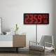 thumbnail image 5 of Reloj digital de pared con pantalla grande, con temperatura y humedad, con números LED para dormitorio y oficina, lectura clara para personas mayores., 5 of 7