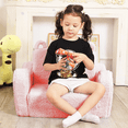 thumbnail image 2 of Toddler Chair, 2-in-1 Kids Comfy Couch Fold Out Chairs, Convertible Sofa to Lounger for Kids Girls and Boys (Pink), 2 of 5