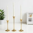 thumbnail image 5 of 3Pcs Vintage Metal Candle Holders, Metal Tapered Candle Holders, Elegant Tabletop Decor for Wedding Home Hotel Decoration, 5 of 7