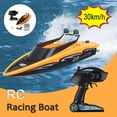 thumbnail image 1 of 2.4G 30KM/H High Speed Electric RC Boat 4 Channel Remote Control Racing Boat Rechargable Pools Lakes Outdoor Adventure Toy For Christmas Gift, 1 of 6