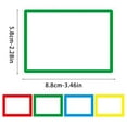 thumbnail image 2 of Color Coding Labels Stickers for Storage Organization, 4 Colors Self-Adhesive Name Tags for Clothes Boxes Bottles Jars, 5.8x8.5cm Rectangular Stationery Stickers, Water Glue Eco-Friendly Markers, 2 of 8