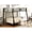 Black, variant on Metal Twin/Twin Bunk - Right Front Ladder - Shared Living - Easy Access