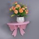 thumbnail image 5 of EeaseMX Estante de madera de estilo nórdico estante de almacenamiento estante de pared para niños decoración de la habitación del almacenamiento de pared (rosa), 5 of 7