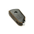 thumbnail image 5 of Vitodeco Genuine Leather Smart Key Fob Case Compatible with Volkswagen MK8 Golf GTI, ID4, Atlas (3-Button, Black), 5 of 6