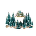 thumbnail image 2 of 45 PCS Artificial Mini Christmas Trees  Bottle Brush Trees Christmas Village Trees with Wood Base  Small Sisal Tree for Tabletop Christmas Decor Holiday Winter Christmas Table Decorations, 2 of 9