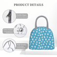 thumbnail image 3 of Lafuoo Healthy And Ill White Teeth Pattern Large Portable Insulated Lunch Bag, Waterproof Zipper Insulated Lunch Bag for Men and Women-One Size, 3 of 7
