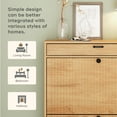 thumbnail image 5 of Brafab Flued Shoe Cabinet, Shoe Storage Organizer Cabinet with 2 Flip Wavy Line Drawers, Freestanding Shoe Rack with Adjustable Shelf for Entryway, 5 of 8