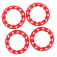 thumbnail image 1 of ATV Wheel Hub Decor Trim Cover, 4Pcs 8 Inch Protection Scratch Plastic Hubcap Trim Cover Universal for Go Kart, 1 of 7