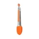 thumbnail image 2 of Mini pinzas de cocina con puntas de silicona, pan para ntiadherente resistente al calor 7 pulgadas naranja Zulema Pinzas de cocina, 2 of 7