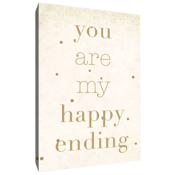 PTM Images,You Are My Happy Ending, 16x20, Decorative Canvas Wall Art