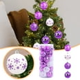 thumbnail image 2 of 24 Pcs 2.36" Christmas Tree Ornaments - Shatterproof Hanging Balls for Xmas, Holiday & Wedding Decorations, Festive Painted Decor, 2 of 9