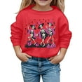 thumbnail image 1 of Chandail en Molleton à Manches Longues Col Rond Imprimé Décontracté pour Filles Enfants Doux Confortable Sans Capuche pour Usage Quotidien Activités Extérieures, 1 of 4
